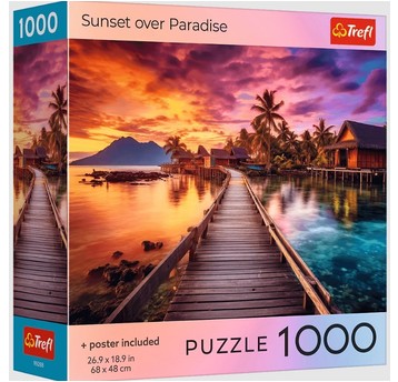 PUZZLE 1000 USA COLLECTION SUNSET OVER PARADISE