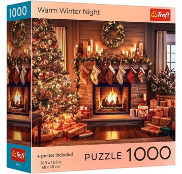 PUZZLE 1000 USA COLLECTION WARM WINTER NIGHT 99283