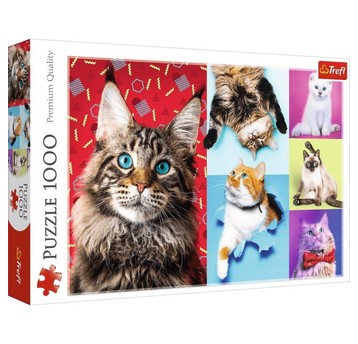 PUZZLE 1000 WESOŁE KOTY 10591