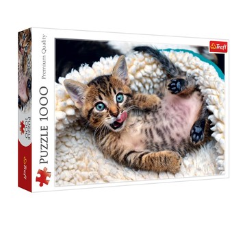 PUZZLE 1000 WESOŁY KOTEK 10448