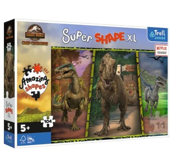 PUZZLE 104 XL KOLOROWE DINOZAURY 50020