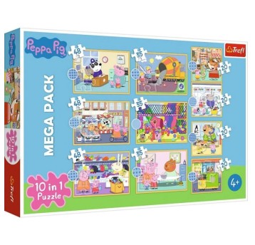 PUZZLE 10W1 POZNAJ ŚWINKĘ PEPPĘ 90383