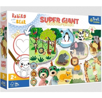 PUZZLE 15 GIGANT BOBASKI W ZOO 42000