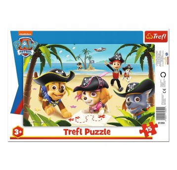 PUZZLE 15 RAMKOWE PRZYJACIELE Z PSIEGO PATROLU