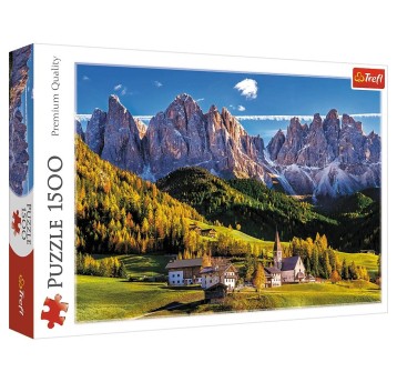 PUZZLE 1500 DOLINA VAL DI FUNES DOLOMITY 26163