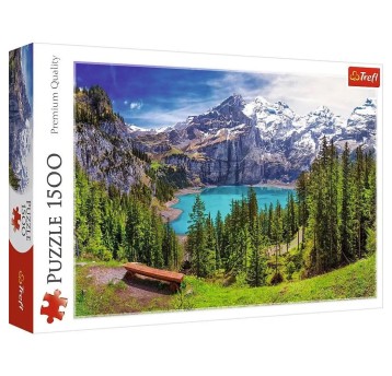PUZZLE 1500 JEZIORO OESCHINEN ALPY SZWAJCARI 26166