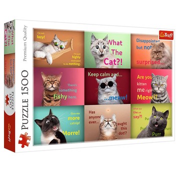PUZZLE 1500 ZABAWNE KOCIE PORTRETY 26212