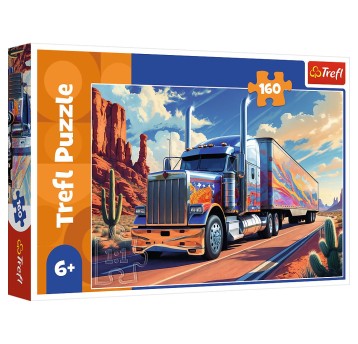 PUZZLE 160 CIĘŻARÓWKA W TRASIE 15413
