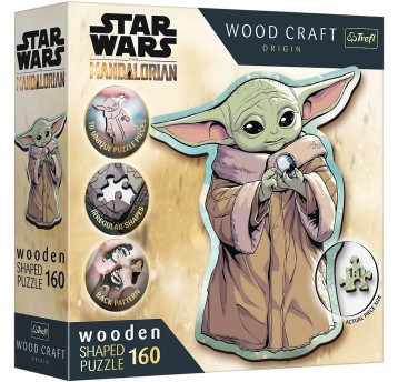 PUZZLE 160 DREWNIANE KONTUROWE GROGU 20185