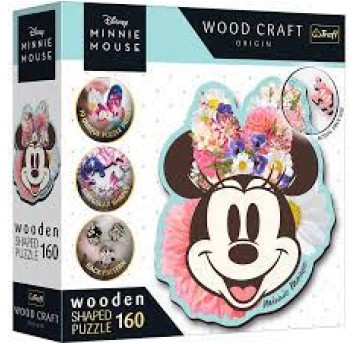 PUZZLE 160 DREWNIANE STYLOWA MYSZKA MINNIE 20193