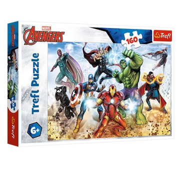 PUZZLE 160 GOTOWI BY RATOWAĆ ŚWIAT AVENGERS 15368