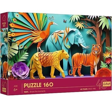 PUZZLE 160 PAPER ART DŻUNGLA 40051