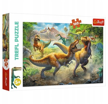 PUZZLE 160 WALCZĄCE TYRANOZAURY 15360