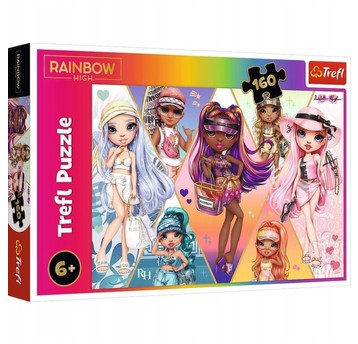 PUZZLE 160 WESOŁE PRZYJACIÓŁKI RAINBOW HIGH 15415