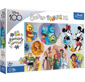 PUZZLE 160 XL KOLOROWY ŚWIAT DISNEY 50033