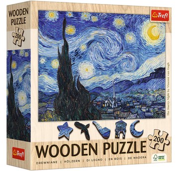 PUZZLE 200 DREWNIANE GWIEŹDZISTA NOC 20248