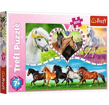 PUZZLE 200 PIĘKNE KONIE 13248