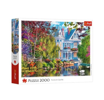 PUZZLE 2000 DOM NAD JEZIOREM 27129
