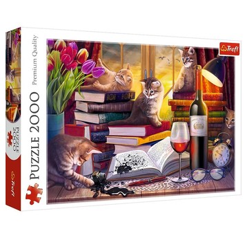 PUZZLE 2000 KOCI WIECZÓR 27126