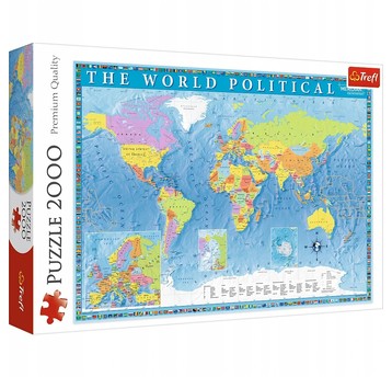 PUZZLE 2000 POLITYCZNA MAPA ŚWIATA 27099
