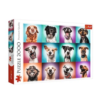 PUZZLE 2000 ZABAWNE PSIE PORTRETY II 27119