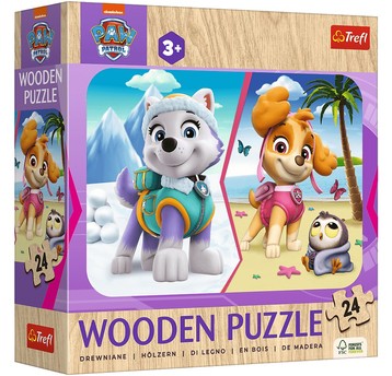 PUZZLE 24 DREWNIANE DZIEWCZĘCY PSI PATROL 20266