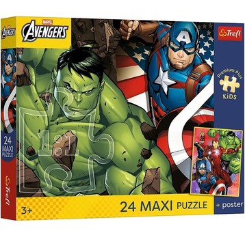 PUZZLE 24 MAXI BOHATEROWIE JAK ZE SNU 14385