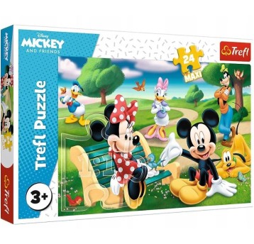 PUZZLE 24 MAXI MYSZKA MIKI W GRONIE PRZYJACI 14344