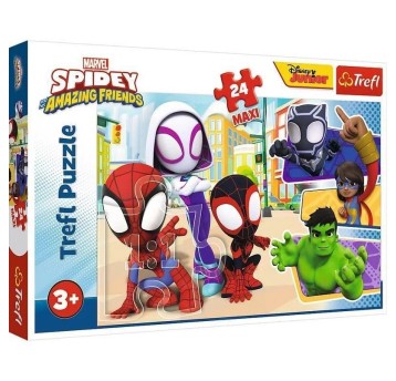 PUZZLE 24 MAXI SPIDAY I PRZYJACIELE 14348