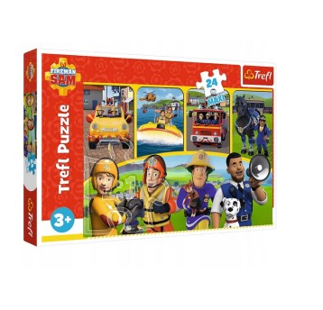 PUZZLE 24 MAXI STRAŻAK SAM I PRZYJACIELE 14356