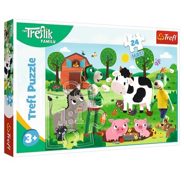 PUZZLE 24 MAXI TREFLIKI NA WSI 14361