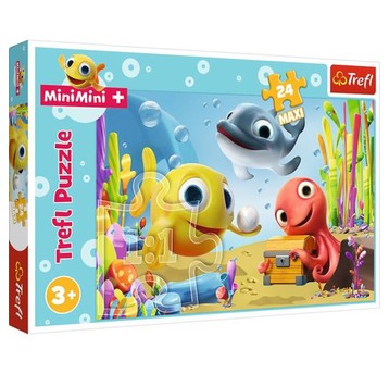 PUZZLE 24 MAXI WESOŁA RYBKA CANAL+ MINIMINI 14341