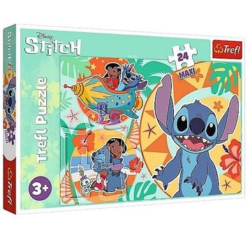 PUZZLE 24 MAXI WESOŁY DZIEŃ LILO&STITCH 14365