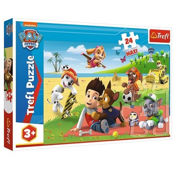 PUZZLE 24 MAXI ZABAWA NA KOCU PSI PATROL 14346
