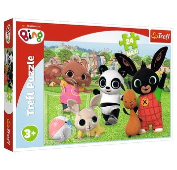 PUZZLE 24 MAXI ZABAWA W PARKU BING 14306