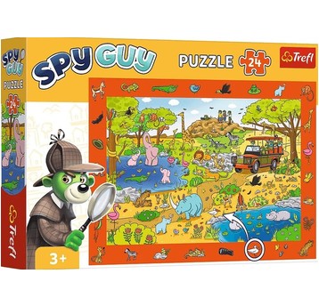 PUZZLE 24 OBSERWACYJNE SPY GUY SAFARI 15591