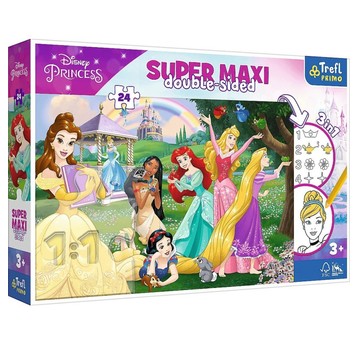 PUZZLE 24 SUPER MAXI WESOŁE KSIĘŻNICZKI 41008