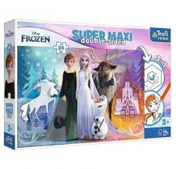 PUZZLE 24 SUPERMAXI WESOŁY ŚWIAT KRAINY LODU 41000