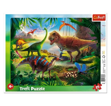 PUZZLE 25 RAMKOWE DINOZAURY 31343