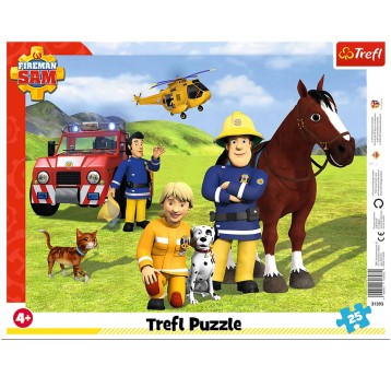 PUZZLE 25 RAMKOWE ZAWSZE NA STRAŻY-STRAŻAK SAM