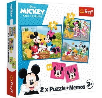 PUZZLE 2W1 POZNAJ BOHATERÓW DISNEY 93344