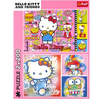 PUZZLE 2X200 HELLO KITTY I PRZYJACIELE 13336