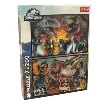 PUZZLE 2X200 PREHISTORYCZNY ŚWIAT 13316