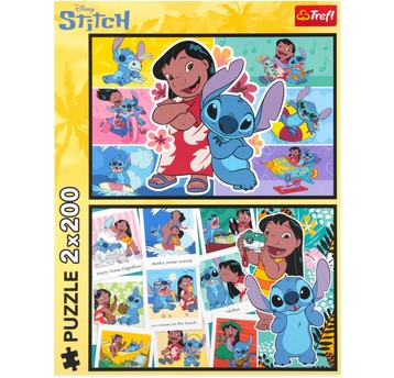 PUZZLE 2X200 WESOŁE ŻYCIE STITCHA 13334
