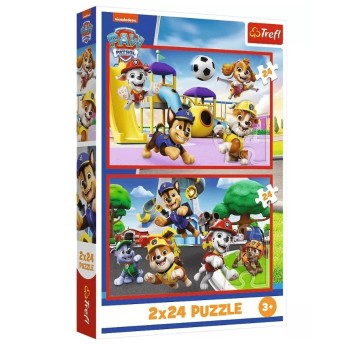 PUZZLE 2X24 PSI DZIEŃ ZABAW 34434
