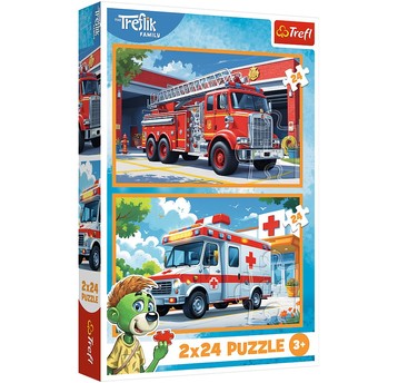 PUZZLE 2X24 W KRAINIE RADOŚCI TREFLIKI 34447