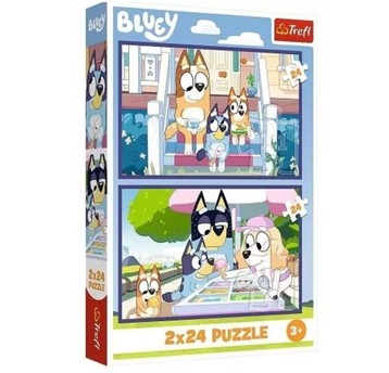 PUZZLE 2X24 ZABAWNA BLUEY 34446
