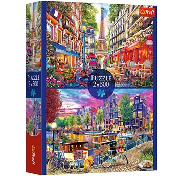 PUZZLE 2X500 EUROPEJSKIE STOLICE 37496