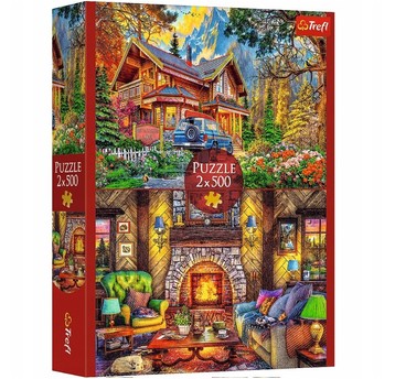 PUZZLE 2X500 WYCIECZKA W GÓRY 37534