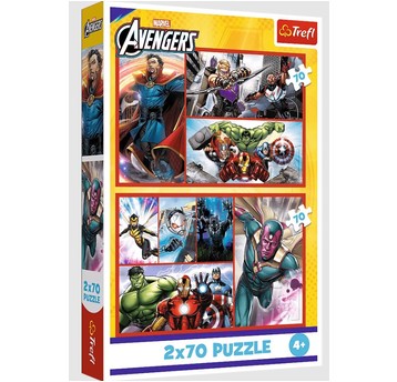 PUZZLE 2X70 ZOSTAŃ BOHATEREM AVENGERS 34439